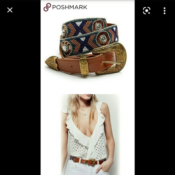 Free People Beaded Western Belt main image 6